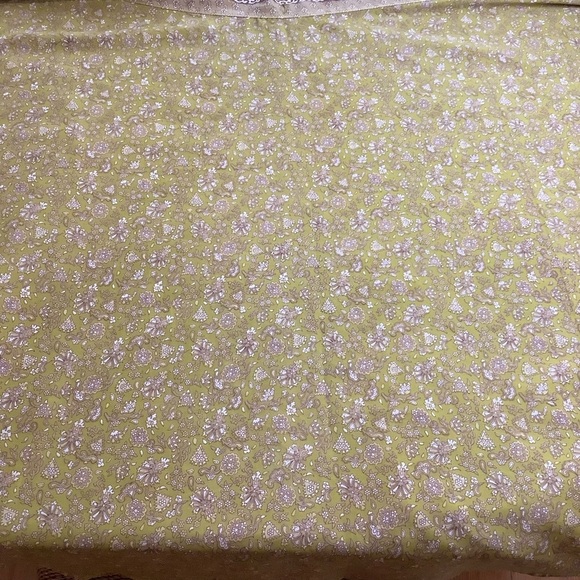 VINTAGE Lime/Maroon Paisley Wrap Midi Skirt OS - Picture 9 of 11